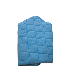 SkinCo Little Star Hooded Towel- Blue, 75 x 70 cm, Bio Washed